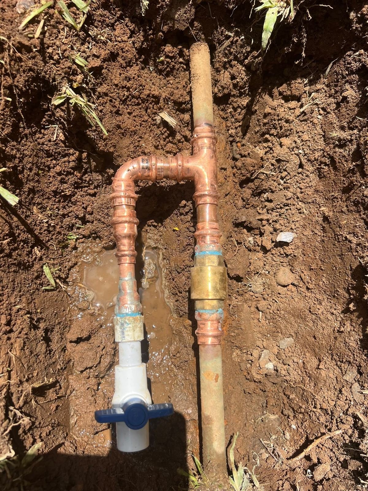 Tubería de cobre nueva