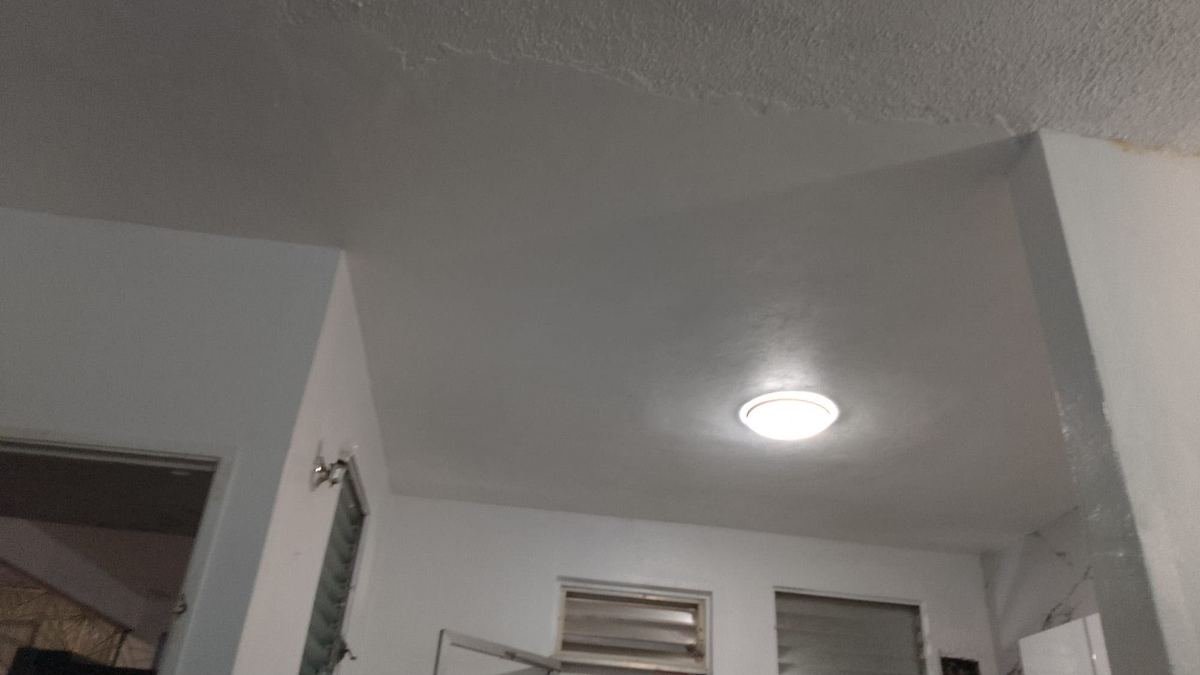 Techo reparado y pintado